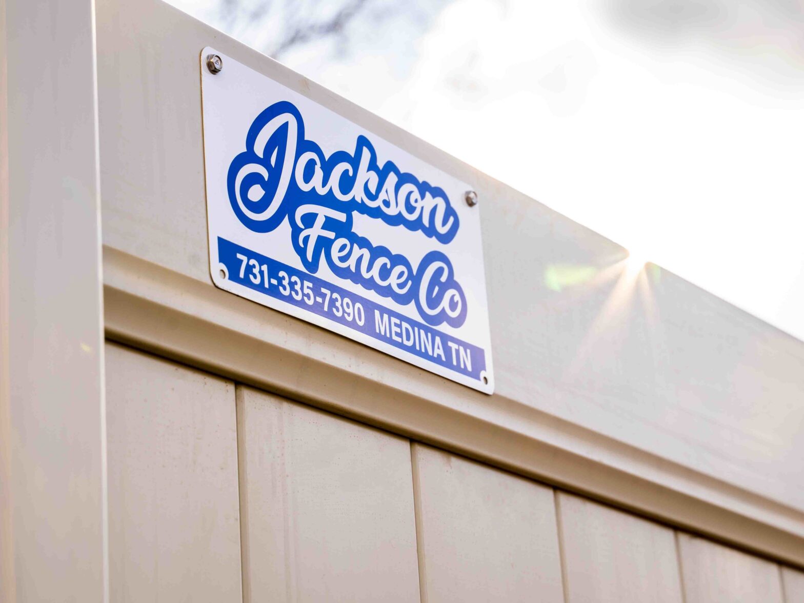 Photo of a Vinyl fence in Middle Tennessee